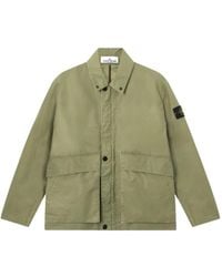 Stone Island - S0290 4100054 Waxed Pigment Cotton Tela Jacket - Lyst