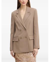 Guess - Double-Breasted Blazer - Lyst