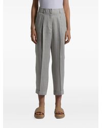 Peserico - Pinstriped Trousers - Lyst