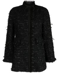 Shiatzy Chen - Tweed Jack Met Hoge Hals - Lyst