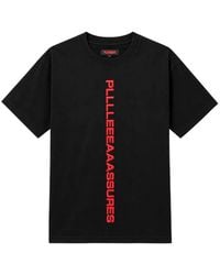 Pleasures - Logo-Print Cotton T-Shirt - Lyst