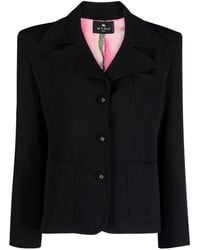 Etro - Single-Breasted Patch-Pocket Blazer - Lyst