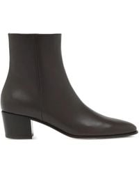Gianvito Rossi - Zip-Detail Leather Boots - Lyst