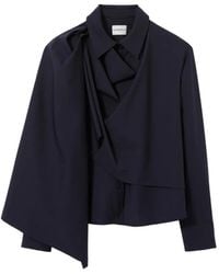 Claudie Pierlot - Veste Texturée À Design Châle - Lyst