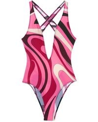 Emilio Pucci - Printed Swimsuit - Lyst