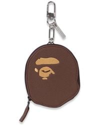A Bathing Ape - Embroidered Clip Wallet - Lyst