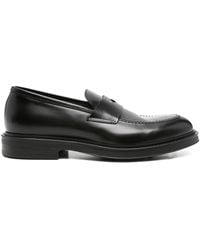 Green George - Penny Leather Loafers - Lyst