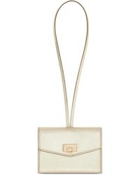 Ferragamo - Leather Card Holder Charm - Lyst