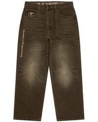 Aape By A Bathing Ape - Straight-Leg-Jeans Mit Logo-Patch - Lyst