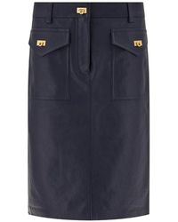 Ferragamo - Nappa Skirt - Lyst