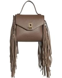 VISONA - Borsa A Spalla California Con Nappe - Lyst