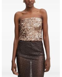 Haveone - Sequin-Embellished Bandeau Top - Lyst