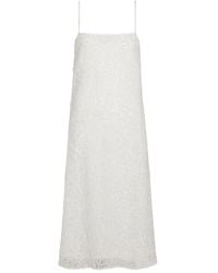 Proenza Schouler - Virginie Embroidery-Detail Midi Dress - Lyst