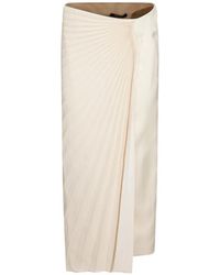 Roberto Cavalli - Sunburst-Pleated Wrap Skirt - Lyst