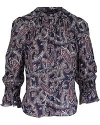 Veronica Beard - Blusa Ashlynn Con Estampado De Cachemira - Lyst