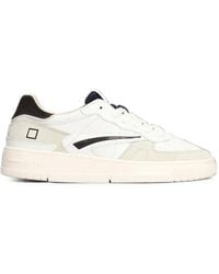Date - Torneo Pure Panelled Leather Sneakers - Lyst