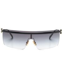 Miu Miu - Rimless Shield-Frame Sunglasses - Lyst