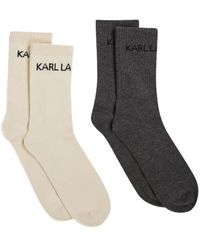 Karl Lagerfeld - Socken mit Logo (2er-Set) - Lyst