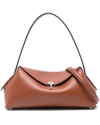 TOTEME - Sac Porté Épaule Format Moyen En Cuir Grainé À Fermoir T - Lyst