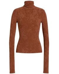 Alberta Ferretti - Roll-Neck Long-Sleeved Top - Lyst