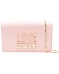 Love Moschino - Bandolera esmaltada con letras del logo - Lyst