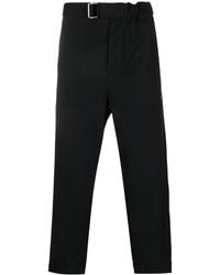 OAMC - Belted-Waist Straight Trousers - Lyst