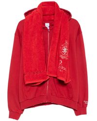 Protocol Index - Terry Graphic-Print Zip-Up Sweatshirt - Lyst