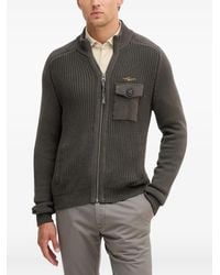 Aeronautica Militare - Patch Zipped Cardigan - Lyst