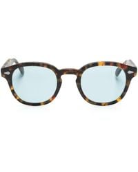Moscot - Occhiali Da Sole Con Effetto Tartarugato - Lyst