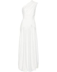 Solace London - One-Shoulder Draped Maxi Dress - Lyst