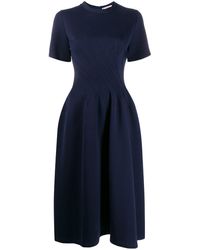 Marni Vestito svasato a maniche corte - Blu