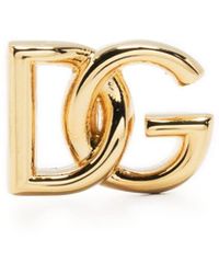 Dolce & Gabbana - Dg Logo Stud Single Earring - Lyst