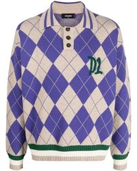 DSquared² - Pullover Mit Argyle-Muster - Lyst