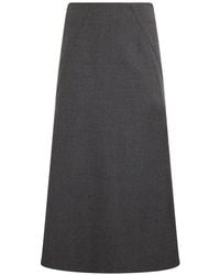Alberta Ferretti - A-Line Flared Midi Skirt - Lyst
