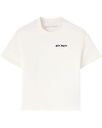 Palm Angels - T-Shirt mit Logo-Stickerei - Lyst