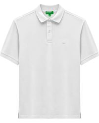Benetton - Logo-Embroidered Piqué Polo Shirt - Lyst
