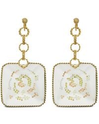 Tory Burch - Runway Square Swirl Drop Earrings - Lyst