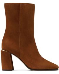 Jimmy Choo - Wide Heel Closure With Zip Boots - Lyst
