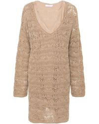 IRO - Lizami Crochet-knit Mini Dress - Lyst