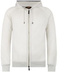 Moorer - Zip-Up Drawstring Hoodie - Lyst
