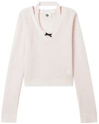 B+ AB - Bow-Detail Layered-Effect Sweater - Lyst