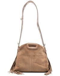 Maje - Mini Miss M Suede Bag - Lyst