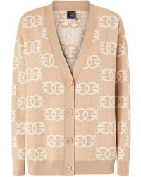 Pinko - Geometric-Pattern Cardigan - Lyst