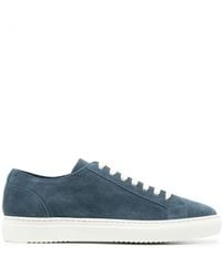 Doucal's - Two-tone Low-top Suede Sneakers - Lyst