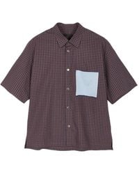 CROQUIS - Gingham Contrast-Pocket Shirt - Lyst