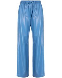 Nanushka - Faux-Leather Drawstring-Waist Trousers - Lyst