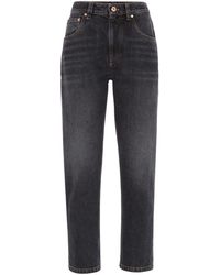 Brunello Cucinelli - Cropped Jeans - Lyst