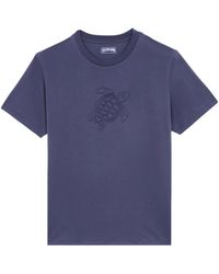 Vilebrequin - Turtle-Embroidered Cotton T-Shirt - Lyst