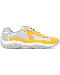 yellow prada sneakers