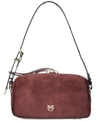 Pinko - Trittico Mini Suede Bag - Lyst